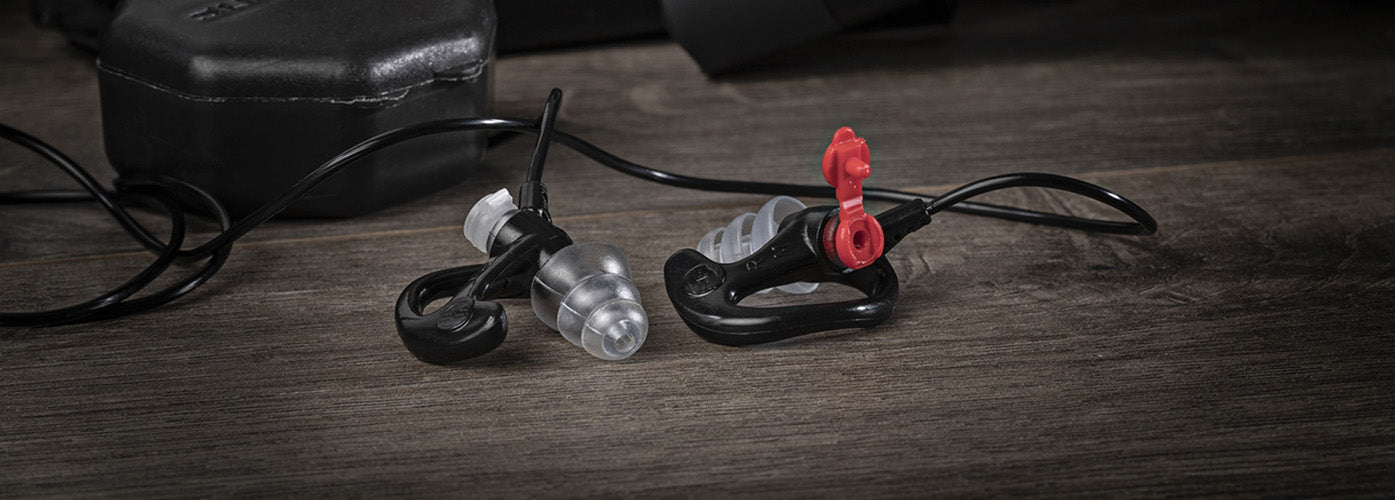 SureFire EP500H ear protection for tactical and survival use, featuring noise reduction technology.