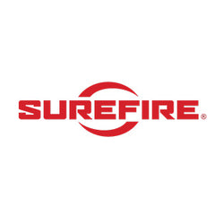 SureFire logo, known for high-performance tactical gear and lighting solutions
