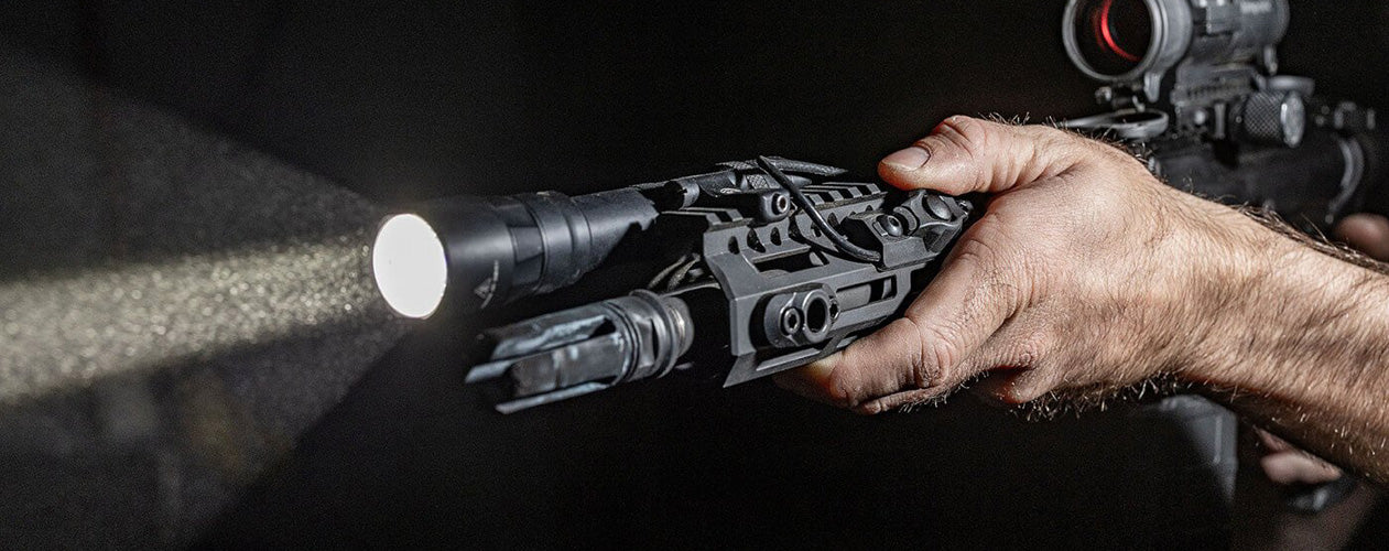 SureFire tactical flashlight switches for outdoor survival and emergency preparedness equipment