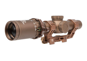 Tango6 SVPS tactical scope with precision adjustment knobs for outdoor survival and emergency preparedness.
