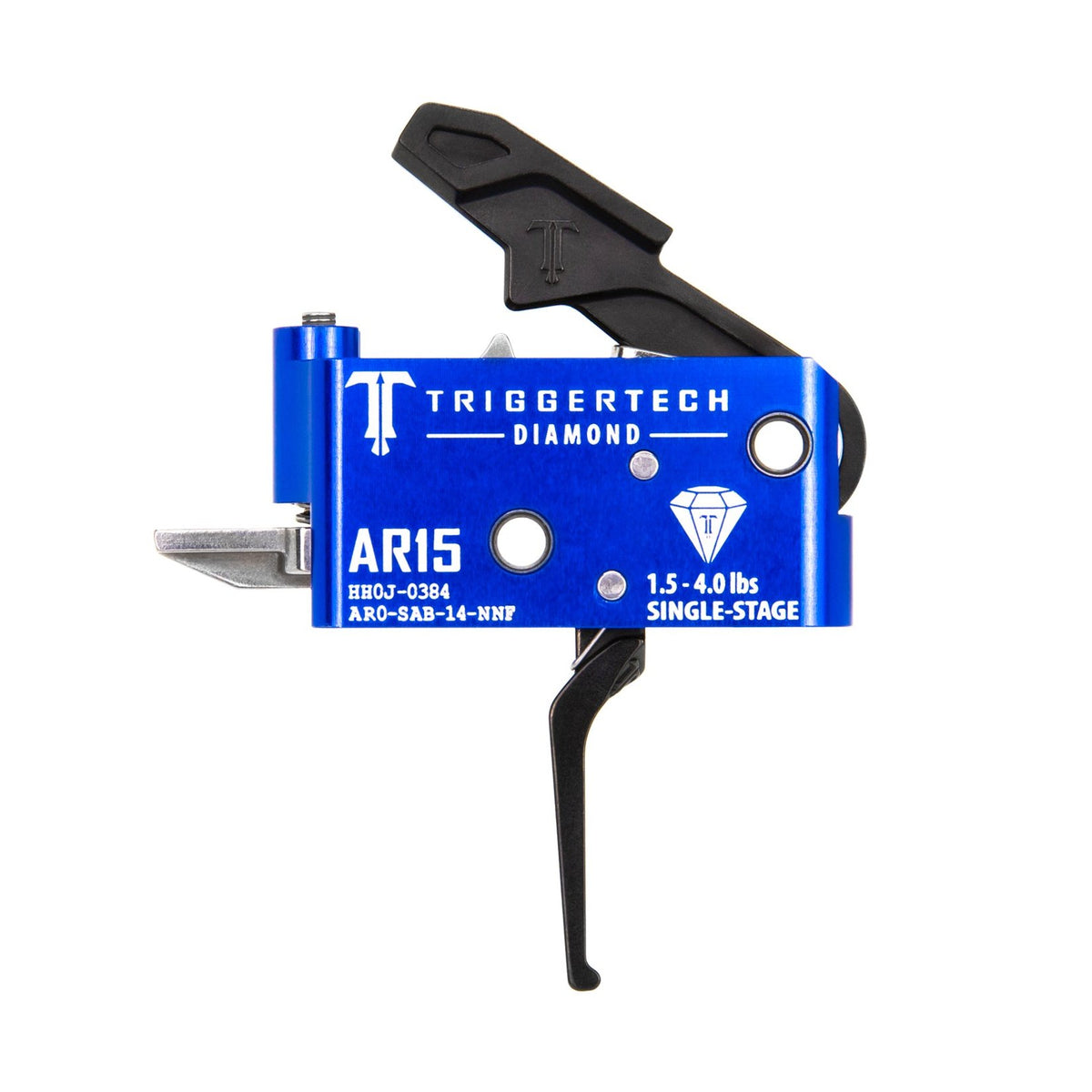 TriggerTech - AR-15 Diamond Single-Stage Trigger - PVD Black Flat