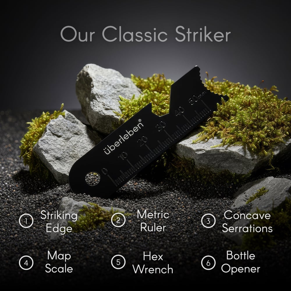 Uberleben – Hexa Flat-Profile Ferro Rod Fire Starter