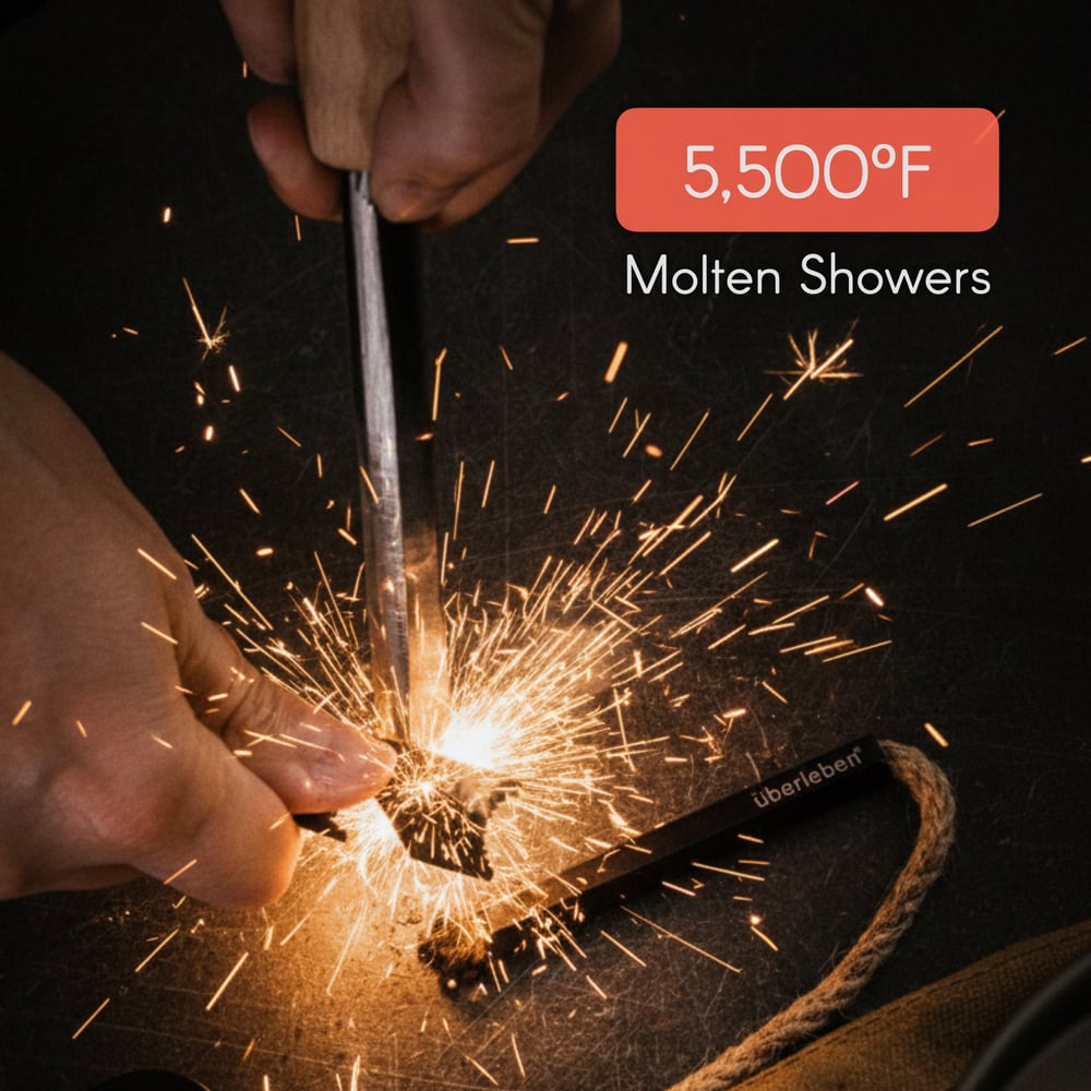 Uberleben – Kraftig Ferro Rod Fire Starter