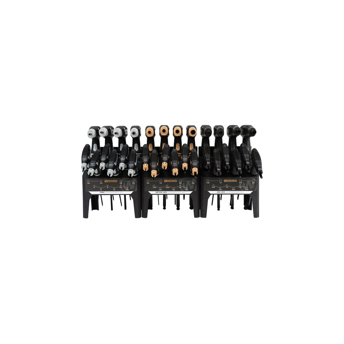Wheeler - 30 Piece SAE/Metric Hex and Torx P-Handle Set