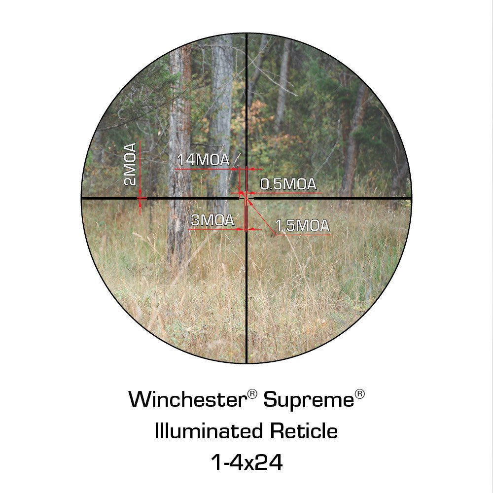 Winchester Supreme Optics - Supreme 1-4x24mm Rifle Scope — view 7