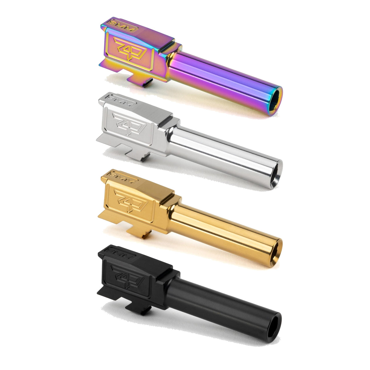 Zaffiri Precision - Flush and Crown Barrel for Glock 43/43X - Gold PVD — view 2