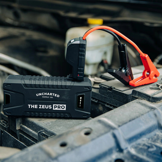Zeus Pro tactical gear showcasing durable outdoor survival equipment in rugged terrain.