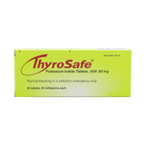 FDA Approved Thyrosafe Potassium Iodide (KI) Tablets - Protects Against Radioactive Iodine