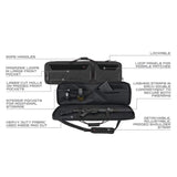 Allen Company - Tac-Six 46" Lockable 2-Firearm Unit Tactical Gun Case, Laser Cut Molle Front, Black