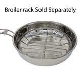 Pathfinder - Folding Skillet and Lid, Stainless Steel Construction, Locking Folding Handle, 10" Skillet