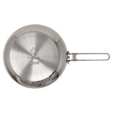 Pathfinder - Folding Skillet and Lid, Stainless Steel Construction, Locking Folding Handle, 10" Skillet