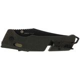 SOG - Trident AT, Folding Knife, 3.7" Straight Clip Point, Olive Drab Green