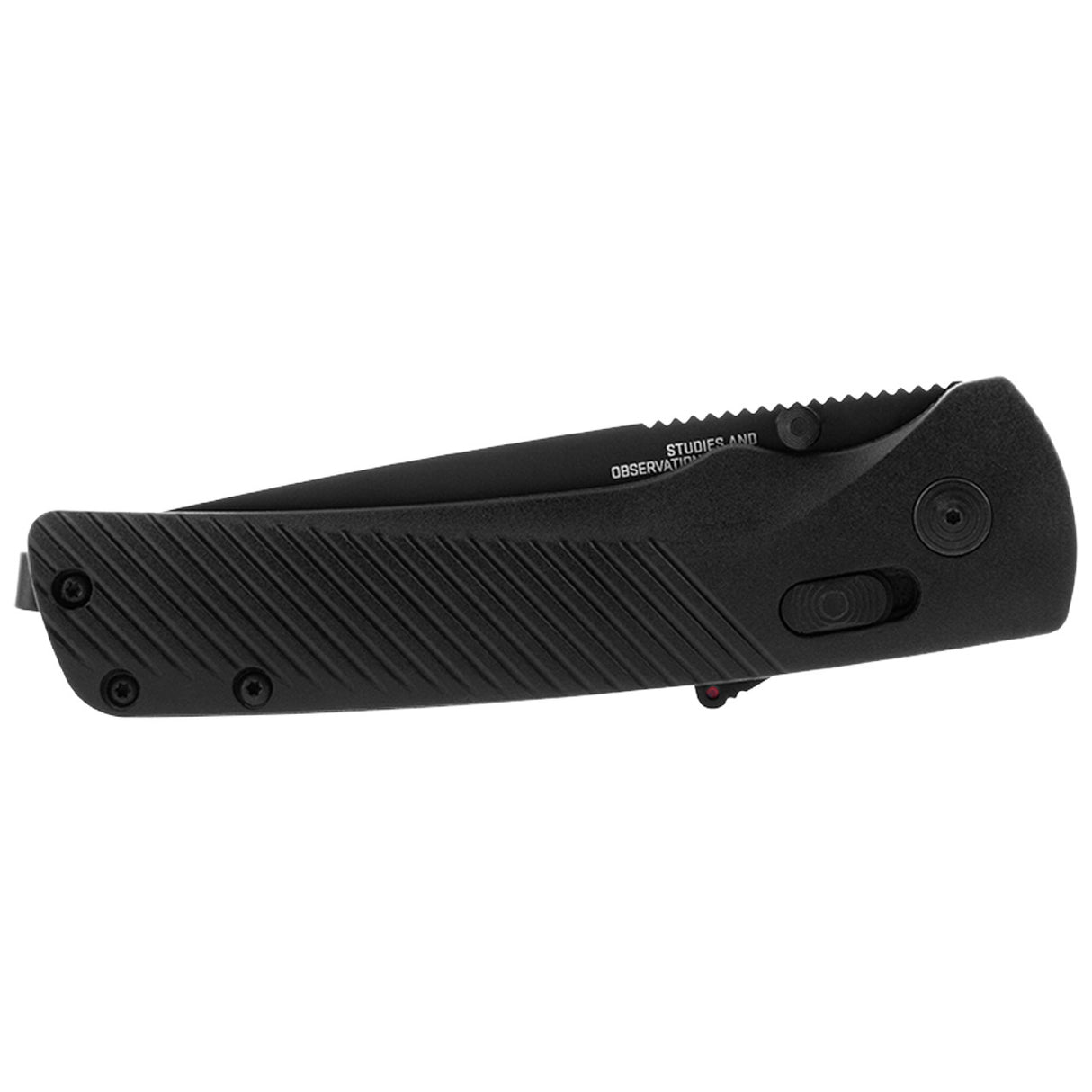 SOG - Flash AT, Folding Knife, 3.45" Straight Back, Titanium Nitride Finish, Blackout