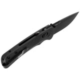 SOG - Flash AT, Folding Knife, 3.45" Straight Back, Titanium Nitride Finish, Blackout