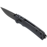 SOG - Flash AT, Folding Knife, 3.45" Straight Back, Titanium Nitride Finish, Urban Gray