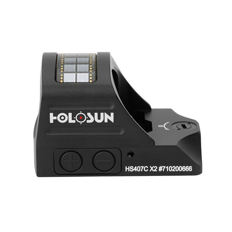 Holosun - 407C X2 Open Reflex Optical Sight, Red or Green 2 MOA Dot