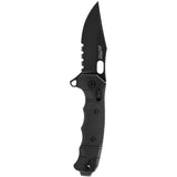 SOG - Seal XR, L-TI, Folding Knife, 4.3" Drop Point Straight Edge, Includes (2) Additional Handles, Olive Drab Green + Gray