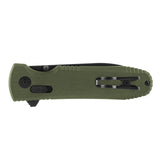 SOG - Pentagon XR, 3.6" Straight Spear Point, G10 Grips, Olive Drab Green Handle, Black Titanium Nitride Finish