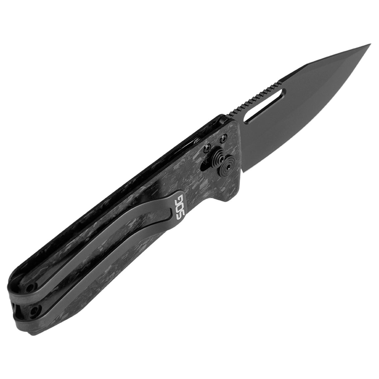 SOG - Ultra XR, Folding Knife, 2.8" Drop Point Straight Edge, Black