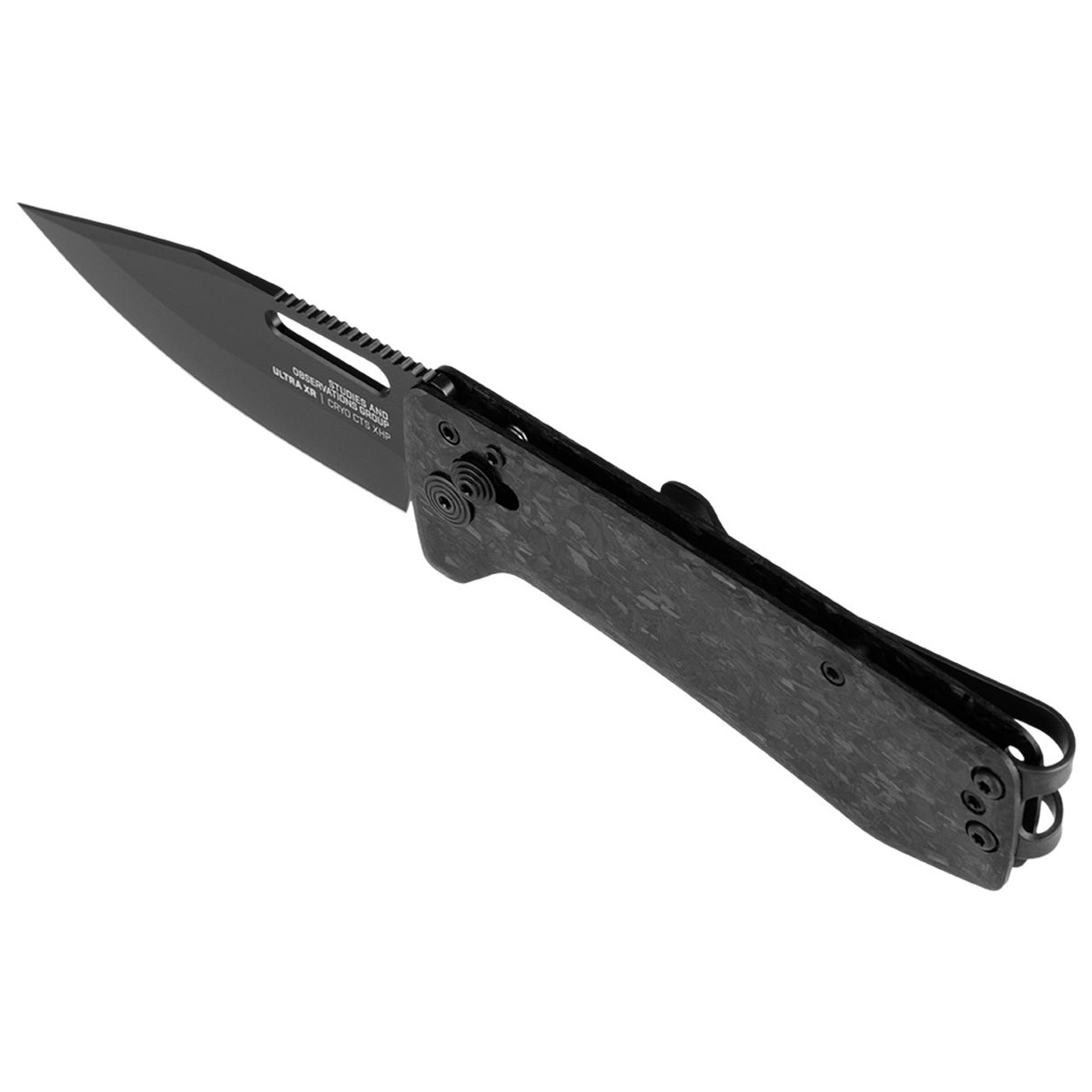 SOG - Ultra XR, Folding Knife, 2.8" Drop Point Straight Edge, Black