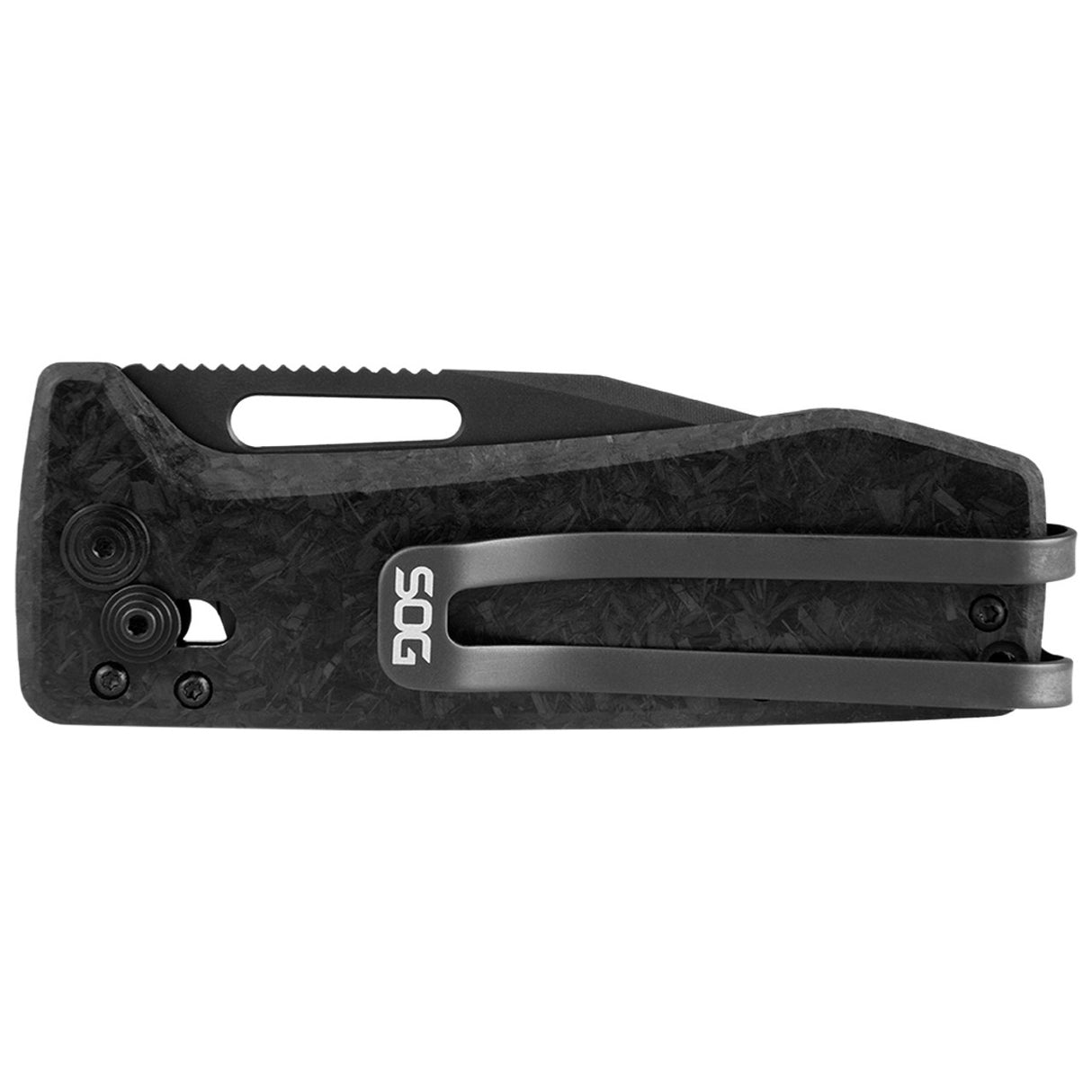 SOG - Ultra XR, Folding Knife, 2.8" Drop Point Straight Edge, Black