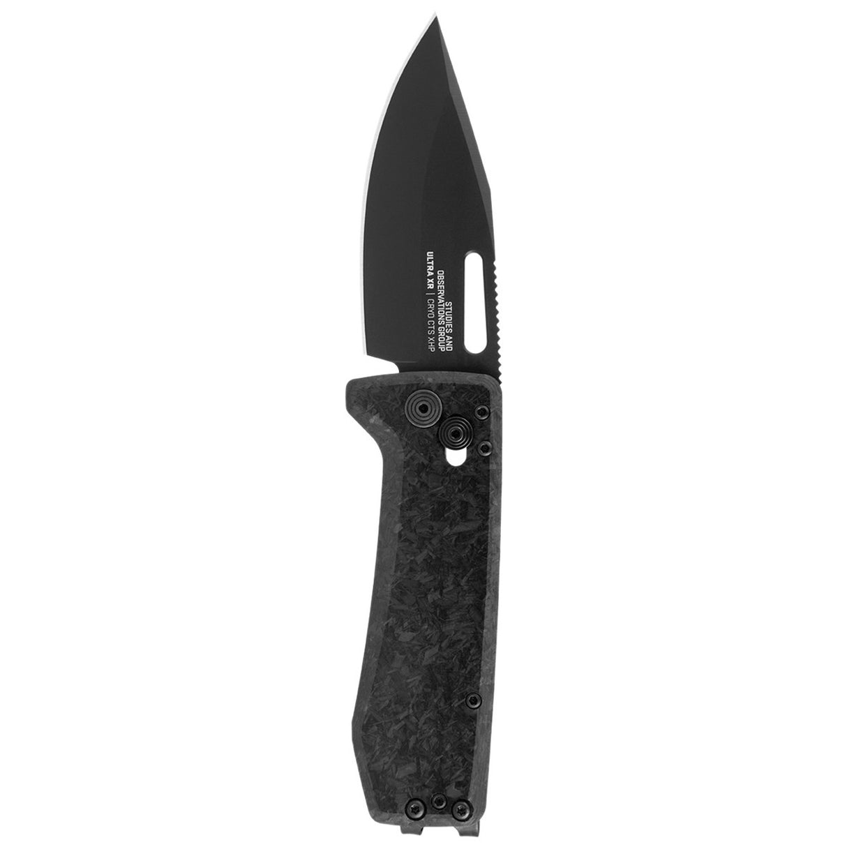 SOG - Ultra XR, Folding Knife, 2.8" Drop Point Straight Edge, Black