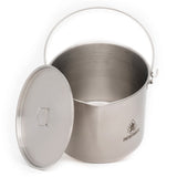 Pathfinder - 120oz Bush Pot and Lid Set, Stainless Steel