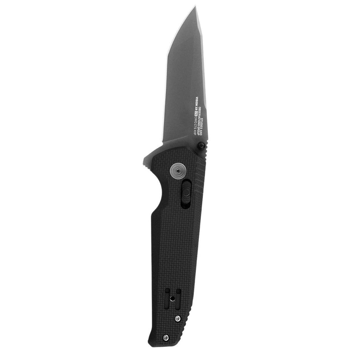 SOG - Vision XR LTE, Folding Knife, 3.36" Tanto Point Straight Edge, G10 Handle, Titanium Nitride Finish, Black