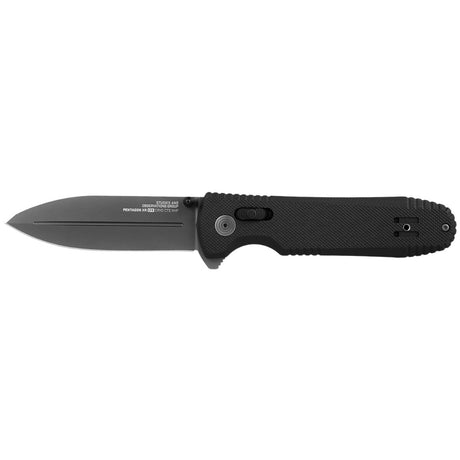 SOG - Pentagon XR, 3.6" Spear Point Straight Edge, G10 Handle, Cryo CTS XHP Steel, Black + Graphite