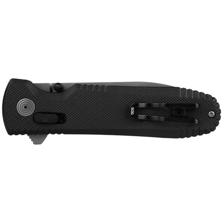 SOG - Pentagon XR, 3.6" Spear Point Straight Edge, G10 Handle, Cryo CTS XHP Steel, Black + Graphite