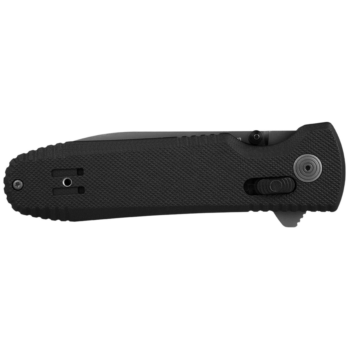 SOG - Pentagon XR, 3.6" Spear Point Straight Edge, G10 Handle, Cryo CTS XHP Steel, Black + Graphite