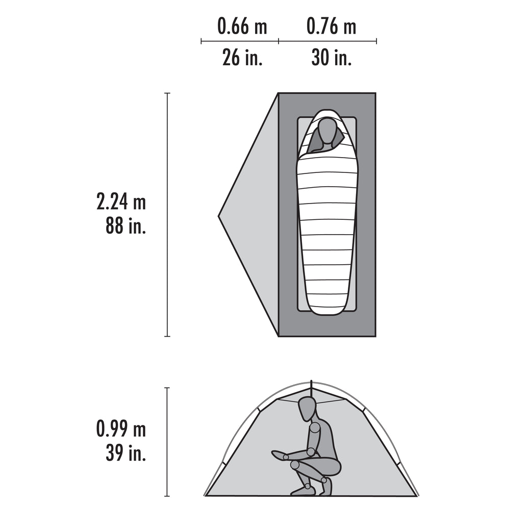 MSR – Elixir 1-Person Backpacking Tent with Footprint, PFAS-Free