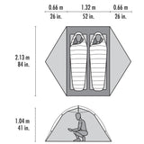 MSR – Elixir 2-Person Backpacking Tent with Footprint & Rainfly