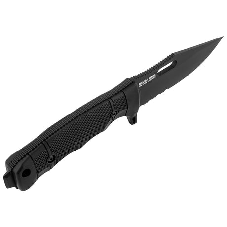 SOG - SEAL FX - Clip Point, Serrated, Black 4.3" Fixed Blade Knife