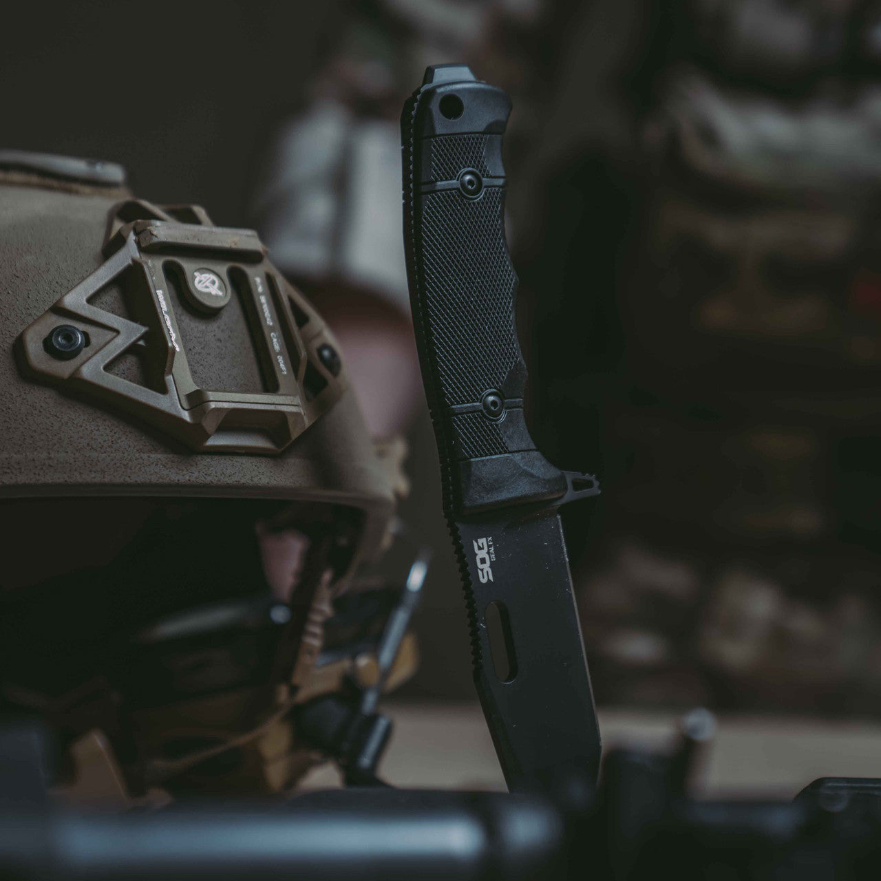 SOG - SEAL FX - Tanto, Black, 4.3" Fixed Blade Knife