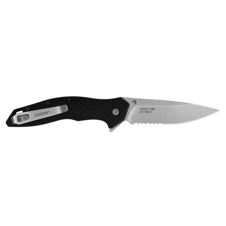 Kershaw – Shoreline Folding Knife, Partially Serrated, Assisted Open
