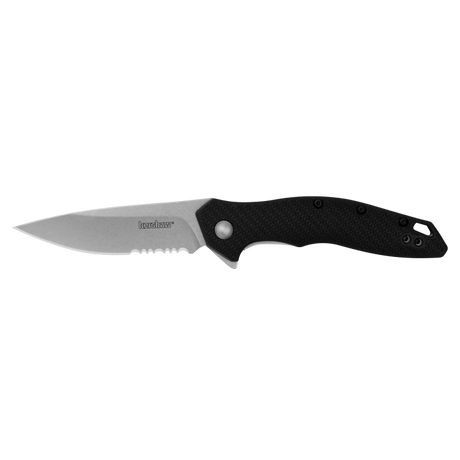 Kershaw – Shoreline Folding Knife, Partially Serrated, Assisted Open