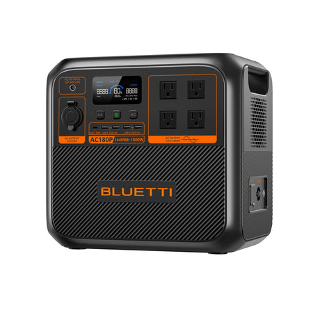 Bluetti - AC180P Solar Portable Power Station | 1,800W 1,440Wh