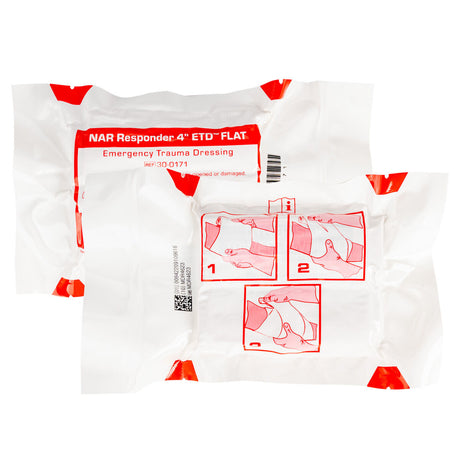 North American Rescue - Flat Responder Emergency Trauma Dressing (4 in.)