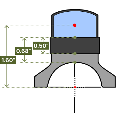 Reptilia - 30MM ROF™-SAR for Leupold® Delta Point Pro — view 2