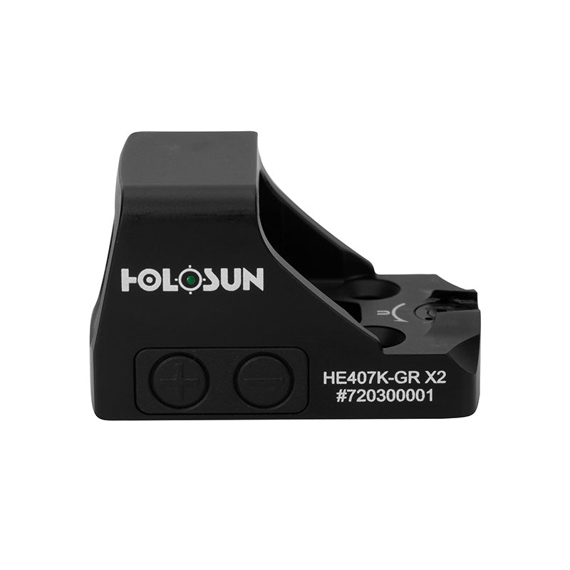 Holosun - 407K X2 Open Reflex Optical Sight, Red or Green 6 MOA Dot