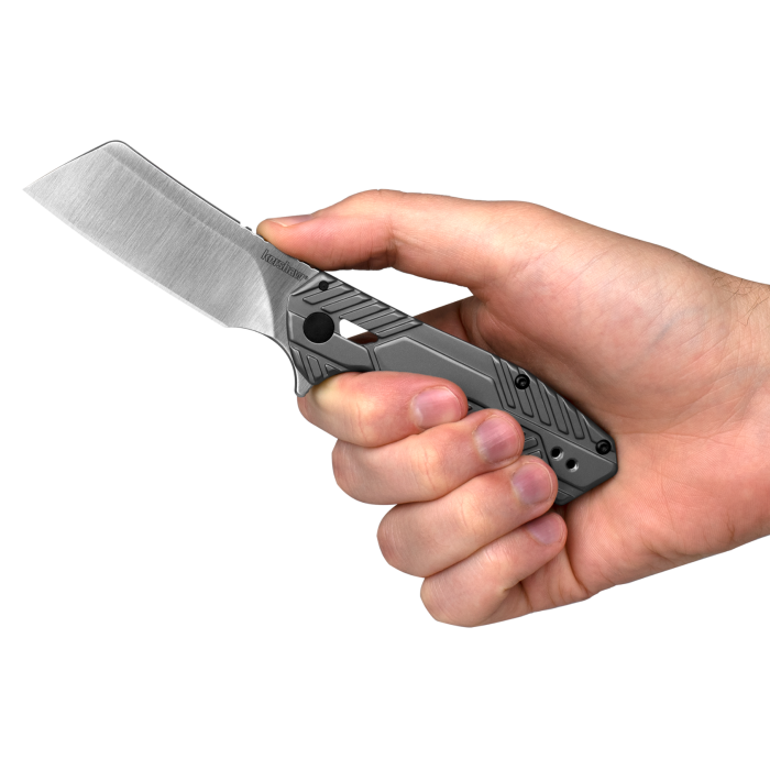 Kershaw – Static Cleaver Folding Knife, 2.9" Satin Blade
