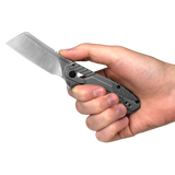 Kershaw – Static Cleaver Folding Knife, 2.9" Satin Blade
