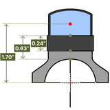 Reptilia - 34MM ROF-90 Optic Mount Adapter, Black — view 3