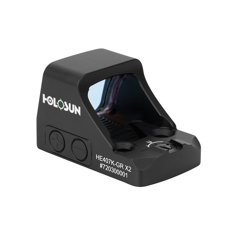 Holosun - 407K X2 Open Reflex Optical Sight, Red or Green 6 MOA Dot