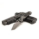 Hogue - SIG K320® Manual Folder (Nitron) 3.5" Tanto Blade - Black Cerakote Black Polymer Frame