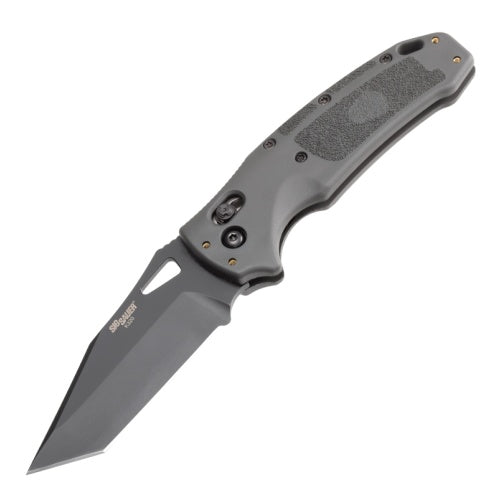 Hogue - SIG K320® Manual Folder (Tactical) 3.5" Tanto Blade - Black Cerakote Grey Polymer Frame