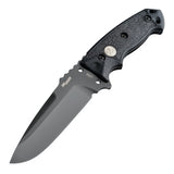 Hogue - SIG EX-F01 Fixed Blade (Tactical) 5.5" Drop Point Blade - Grey Cerakote Solid Black G10 Scales