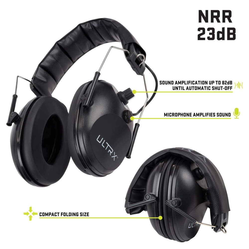 Allen - ULTRX Electronic Earmuff, Black