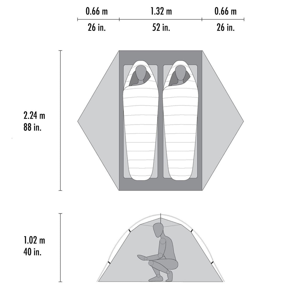 MSR – Hubba Hubba LT 2-Person Ultralight Backpacking Tent